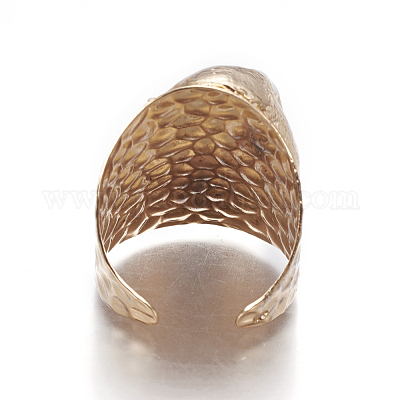 Жемчужные кольца с гальваническим покрытием RJEW-F091-01G-1