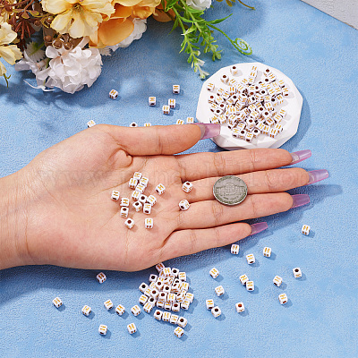 Непрозрачные акриловые бусины MACR-TAG0001-07H-1