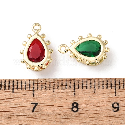 Латунь стекло амулеты&nbsp;KK-Z141-11G-01-1