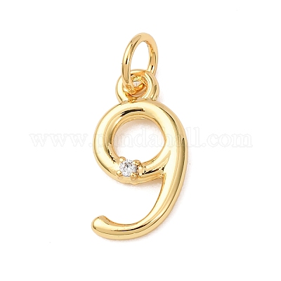 Латунные микро проложить кубического циркония подвески KK-D019-28G-09-1