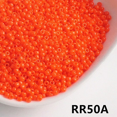 Непрозрачный 8/0 стеклянный бисер&nbsp;SEED-I013-3mm-RR50A-1