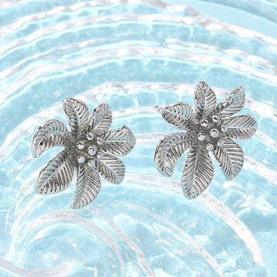 Латунь серьги EJEW-Q015-06P-1