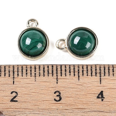 Природного малахита подвески G-K372-03G-10-1