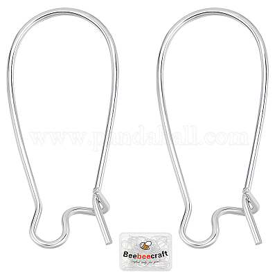 50 шт. латунные серьги-кольца KK-BBC0015-46B-1