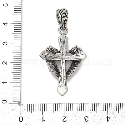 Подвески из хирургической нержавеющей стали 316 с микропаве из кубического циркония STAS-D304-18AS-1