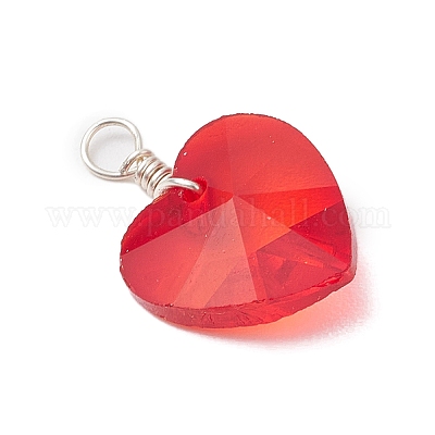 20 шт. подвески из матового прозрачного стекла PALLOY-JF03197-1