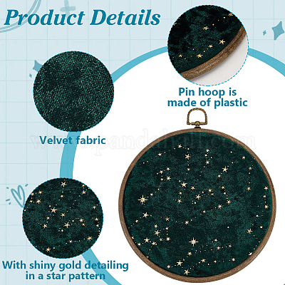 Плоские круглые настенные броши-органайзеры из АБС-пластика для демонстрации досок AJEW-WH0554-84B-1