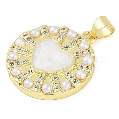 Покрытие стойки латунь микропаве прозрачные подвески из кубического циркония KK-P287-46C-G-1