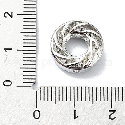 Покрытие стойки латунь микропаве прозрачные кубические циркониевые бусины KK-U014-03P-1