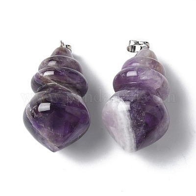Подвески из натурального аметиста  G-C187-04D-1