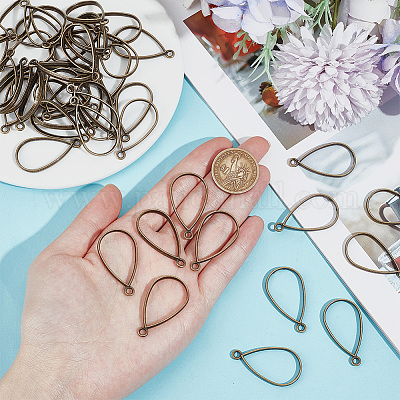 Подвески из сплава с открытой спиной FIND-OC0003-35AB-1