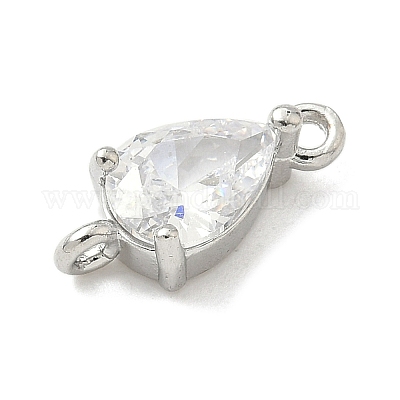 Шармы-соединители из латуни с паве из кубического циркония KK-Z120-31P-03-1