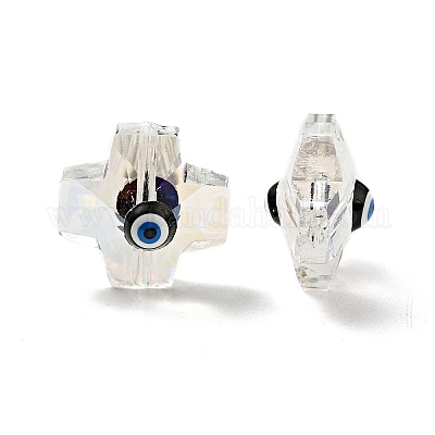 Прозрачные стеклянные бусины GLAA-F121-0D-1