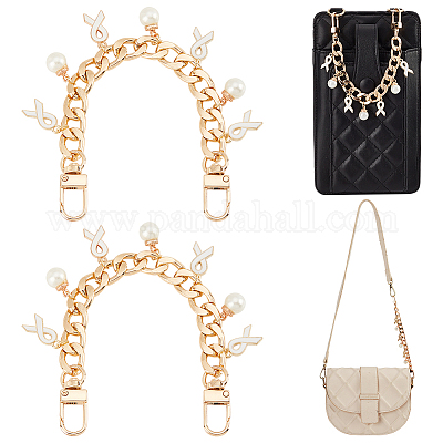 2 шт. алюминиевые ремни для сумок с цепочкой AJEW-PH0018-07B-1