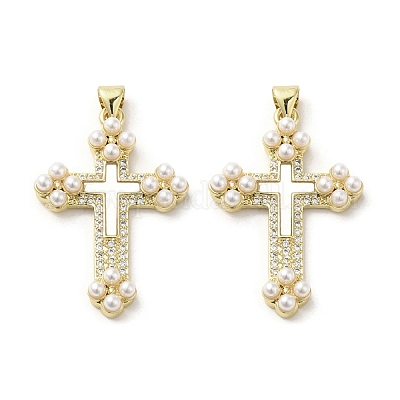 Латунные подвески из ракушек KK-I708-17B-G-1