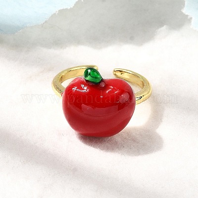 Латунь регулируемые манжеты кольца RJEW-C143-01C-G-1