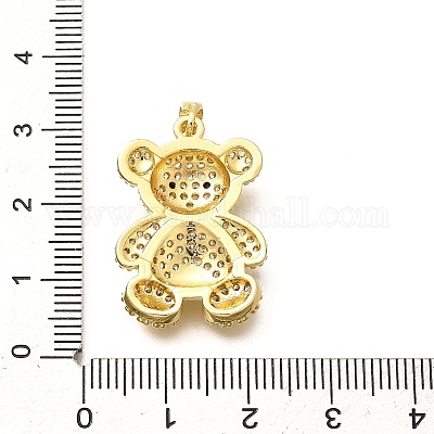 Покрытие стойки латунь микропаве прозрачные подвески из кубического циркония KK-M309-09A-G-1