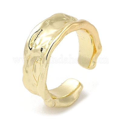 Латунные открытые кольца манжеты RJEW-Q778-21G-1