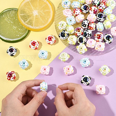 Непрозрачные акриловые бусины SACR-YW0002-78B-01-1