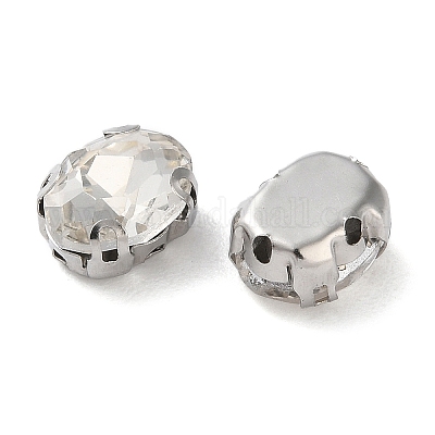 Овал пришиваем стразами RGLA-L028-02B-01-1