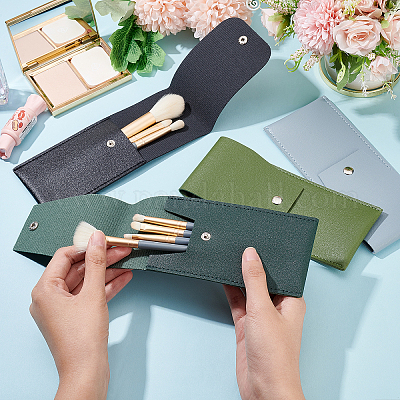 4 шт. 4-цветная переносная сумка для кистей для макияжа из искусственной кожи&nbsp;AJEW-GA0004-46-1