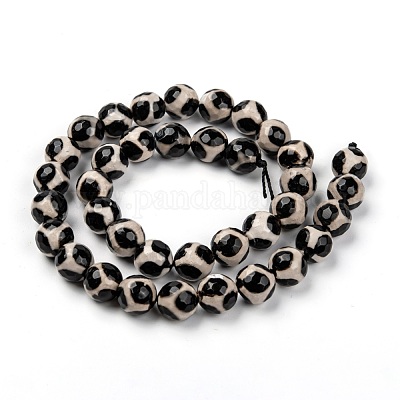 Бусины дзи с узором на спине черепахи в тибетском стиле X-G-H1453-1-1