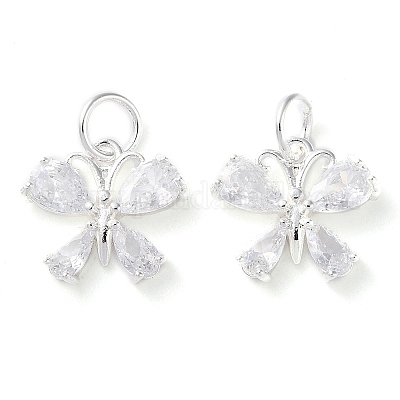 Покрытие стойки латунь микро-паве прозрачные циркониевые украшения KK-D097-02S-1