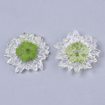 Прозрачные прозрачные кабошоны из эпоксидной смолы CRES-N025-02C-1