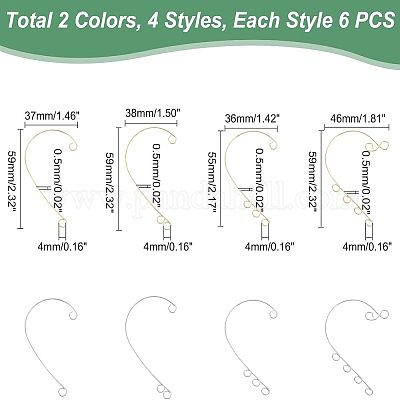 48 шт. 8 шт. фурнитуры для амбушюров из нержавеющей стали 316 STAS-UN0038-18-1