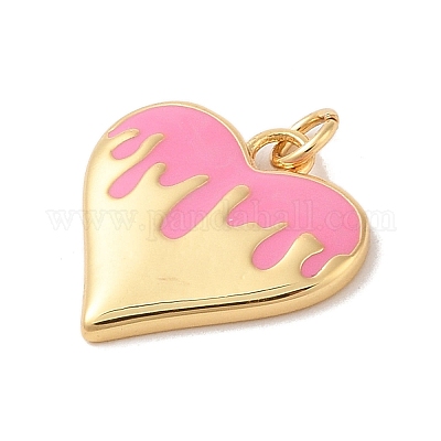 Подвески из латуни с эмалью в стойку KK-Z047-01A-RS-1