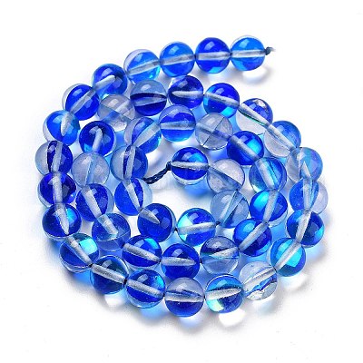 Прозрачные стеклянные бусины GLAA-B022-8mm-12-1