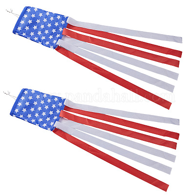 День независимости флаг-ветроуказатель в виде колонны AJEW-WH20017-74A-1