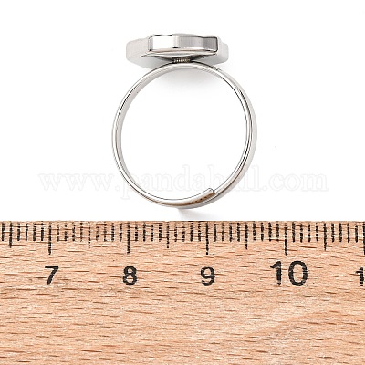 Кольца-манжеты из нержавеющей стали 304 для женщин RJEW-B136-04B-P-1