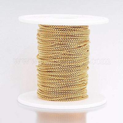 Ионное покрытие (ip) 304 нержавеющая сталь венецианские цепи/цепи коробчатого типа CHS-H016-02G-10M-1