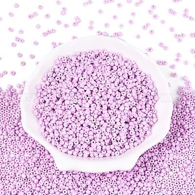 8/0 стеклянная краска для выпечки круглых бусин SEED-S036-01B-08-1