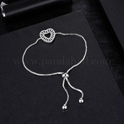 Браслеты-слайдеры из экологически чистой латуни с гальваническим покрытием BJEW-EE0006-03P-1