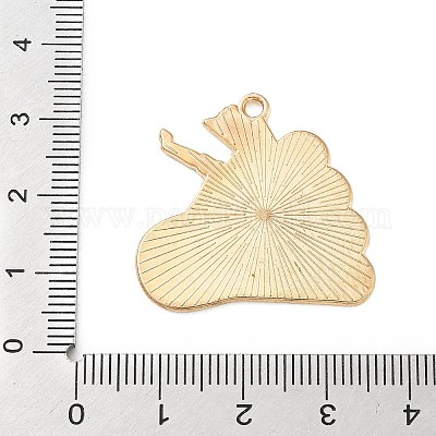 Подвески из спортивного сплава с эмалью ENAM-I074-01G-02-1