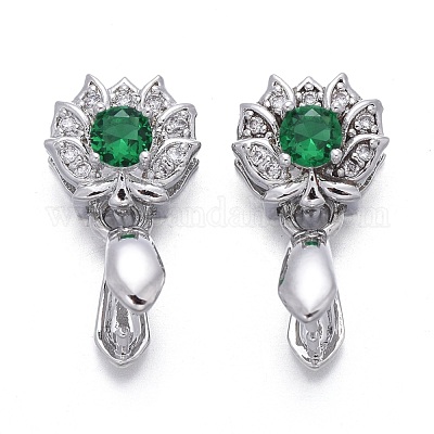 Латунь микро проложить кубический цирконий KK-K244-47P-1