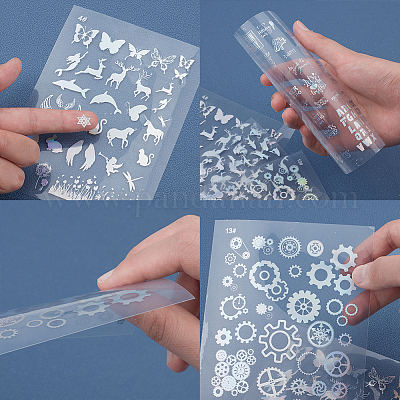 resin supplies kit resin stickers transparent