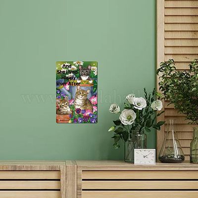 Rechteckiges Metalleisen-Schildplakat&nbsp;AJEW-WH0157-338-1