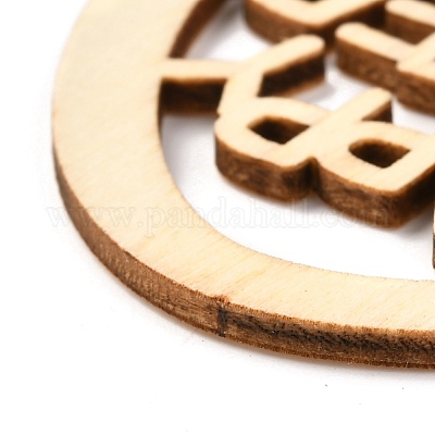 Сделай сам в форме яйца ручной работы выдалбливают граффити из дерева WOOD-G007-03-1