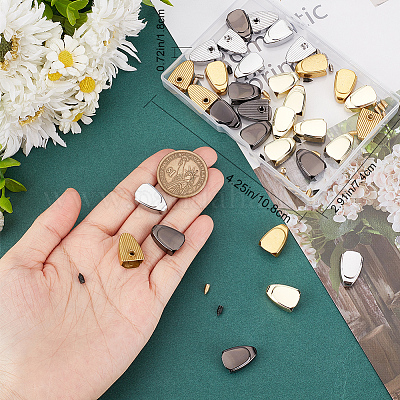 32 комплект наконечников для шнура из цинкового сплава 4 цветов&nbsp;FIND-GF0004-92-1