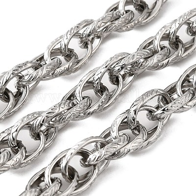 Текстурированные овальные звенья цепей из нержавеющей стали 304 CHS-V001-01P-1