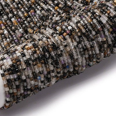 Натуральный турмалированный кварц / черный рутиловый кварц G-RM2025-C18-A-1