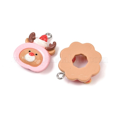 Рождественские подвески из непрозрачной смолы RESI-I349-01B-1