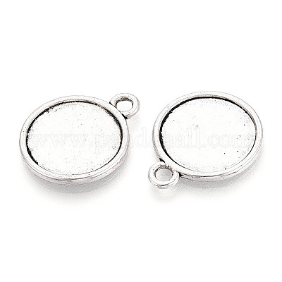 Тибетский стиль сеттинги сплава подвески кабошон PALLOY-N178-12AS-C-1