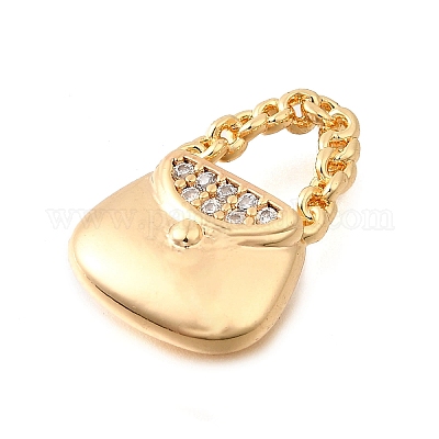 Латунные микро проложить кубического циркония подвески KK-C096-12G-1