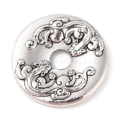 Сплавочные овальные бусины тибетского стиля  FIND-C060-036AS-1