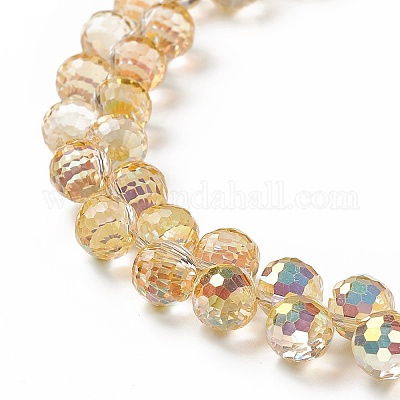 Прозрачные стеклянные бусины GLAA-G096-01F-1