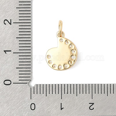 Подвески латунные горный хрусталь STAS-V013-03G-1-1